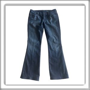7 For All Mankind A Pocket Mid Rise Dark Wash Jeans Womens 29 Bootcut 29x29